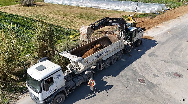 Aydın Büyükşehir Belediyesi yol çalışmalarını sürdürüyor