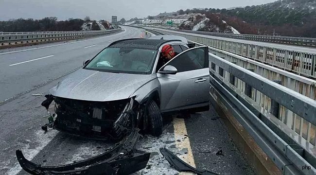 Balıkesir'de İstanbul-İzmir Otoyolu'nda peş peşe kaza