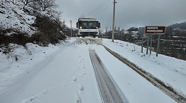 Büyükşehir ekipleri kar yağışına karşı teyakkuza geçti