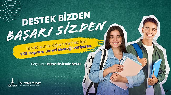 İzmir Büyükşehir Belediyesi'nden öğrencilere YKS ücreti desteği