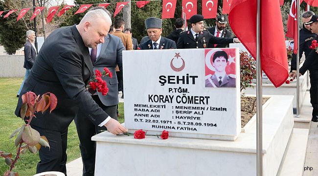 Menemen'de Çanakkale Şehitleri unutulmadı