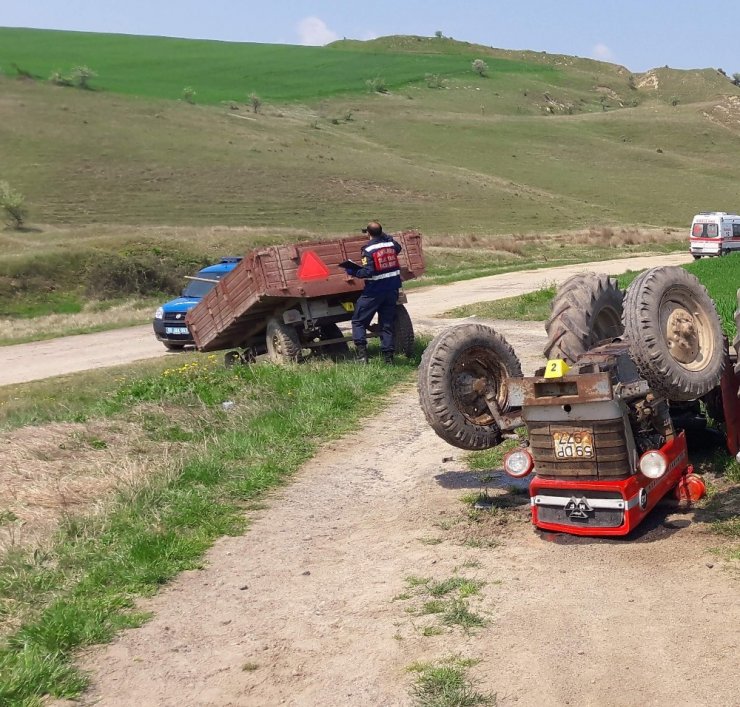 Tekirdağ'da devrilen traktörün altında kalan çiftçi hayatını kaybetti