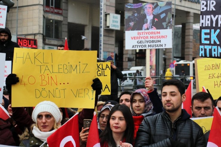 Atama bekleyen öğretmenlerden eylem